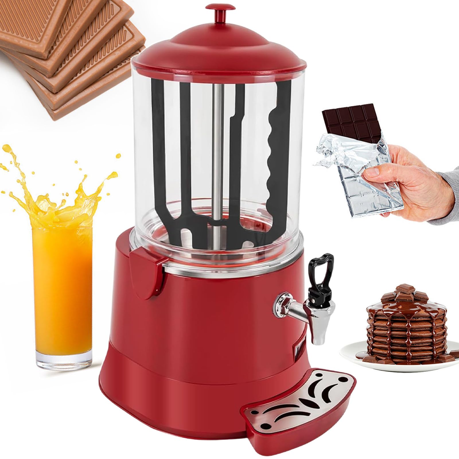 Distributeur de chocolat chaud commercial avec agitation, pour café, thé au lait, lait de soja
