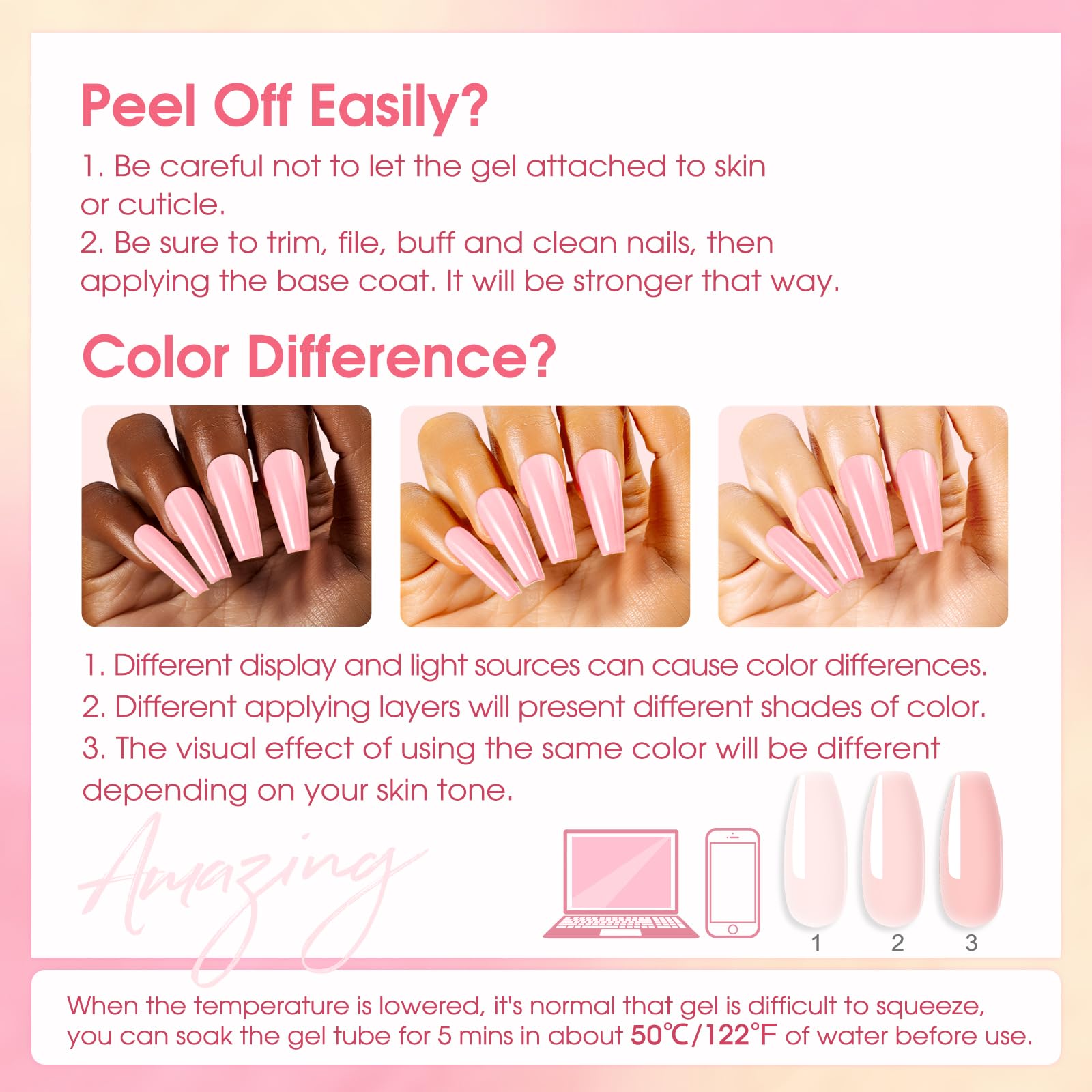 ROSALIND Gel Unghie Ricostruzione Kit Completo, 8 Colore 10ml Poligel Set con Base & Top Coat, Lampada UV e Strumenti per unghie, per Fai Da Te a Casa, Professionale Salone, Kit Unghie Gel Nail Art