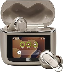 JBL Tour Pro 3 Wireless Earbuds, Smart Charging Case, 44 Hours Battery Life, with Adaptive Noise Cancelling, Bluetooth, Sp…