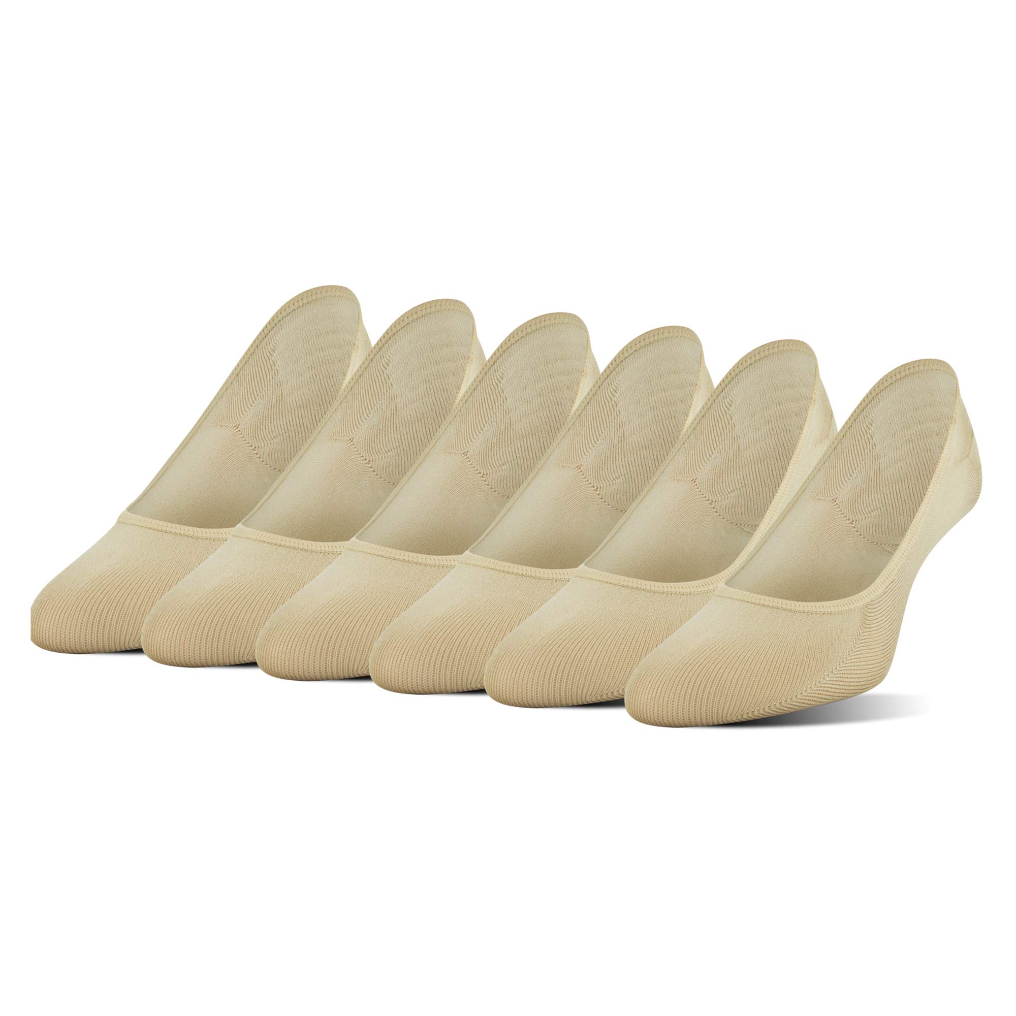 Peds Womens Essential Super Low Cut No Show Socks, 6-Pairs