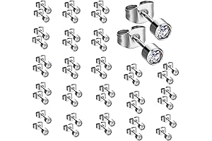 20 Pairs Surgical Steel Piercing Earrings