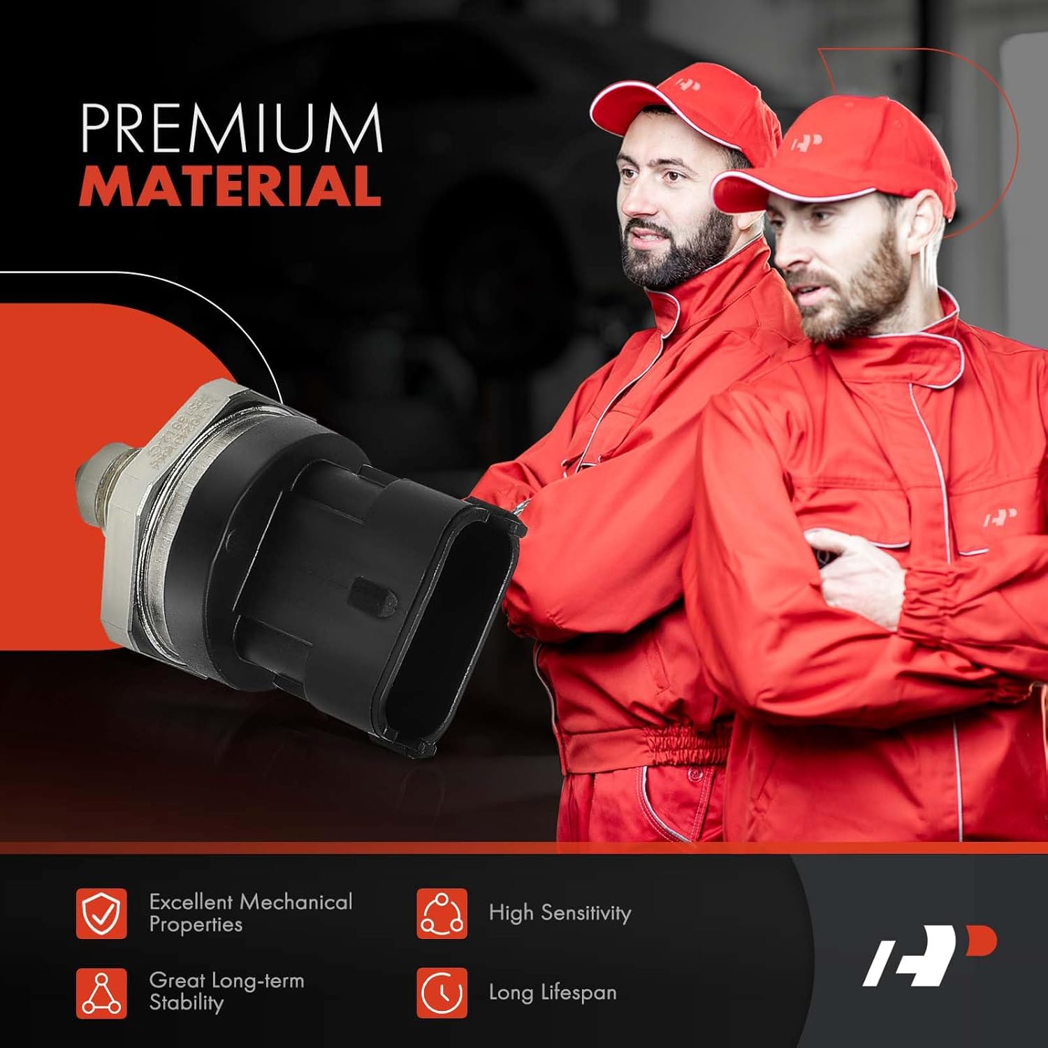 A-Premium Fuel Injection Rail Pressure Sensor [3 Pins] Compatible with Chevrolet Traverse 2012-2016 & GMC Acadia 2012-2016 & Buick Enclave 2012-2016, Verano 2013-2016 2.0L, Regal 2011-2013 2.0L