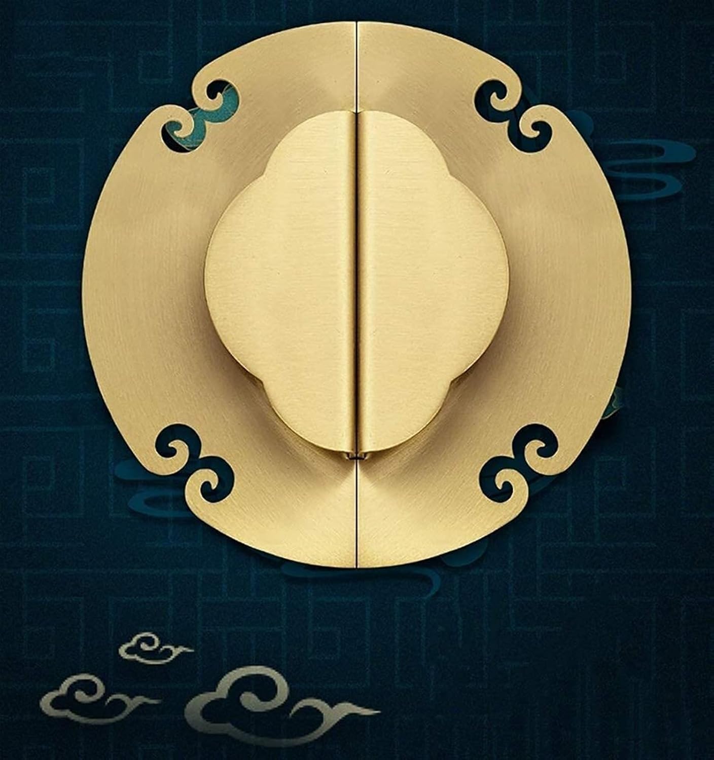 Door Knockers,Pulls Wardrobe Drawer Handle Knob Gold Brushed Brass,Cupboard Cabinet Furniture Hardware,16cm/6in Height