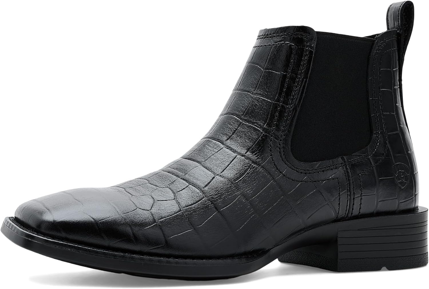 ARIAT mens Booker Chelsea Wide Square Toe Western Boot