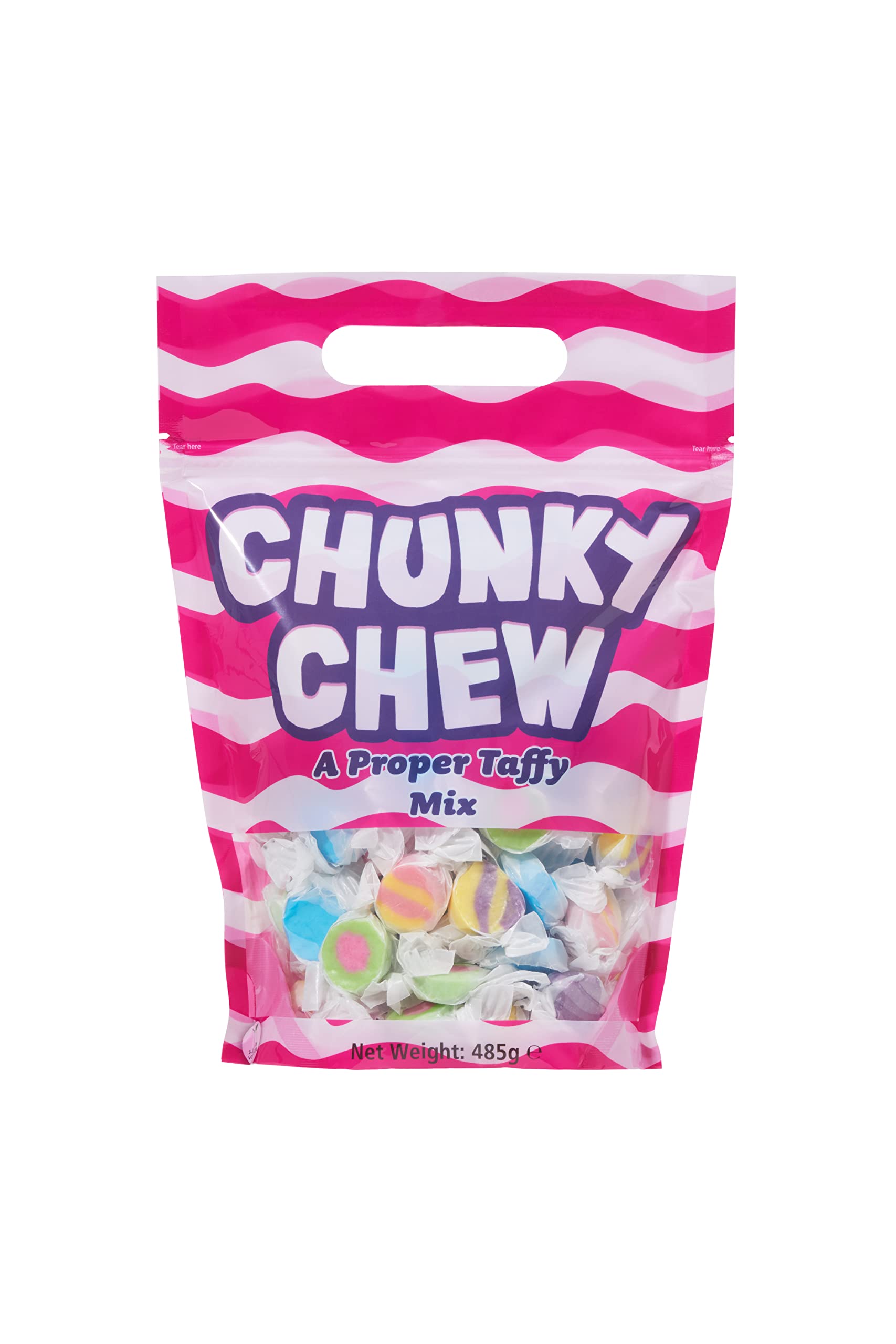 Infinity Brands Chunky Chew - A Proper Taffy Sharing Bag - Assorted Flavoured Chews 485 g