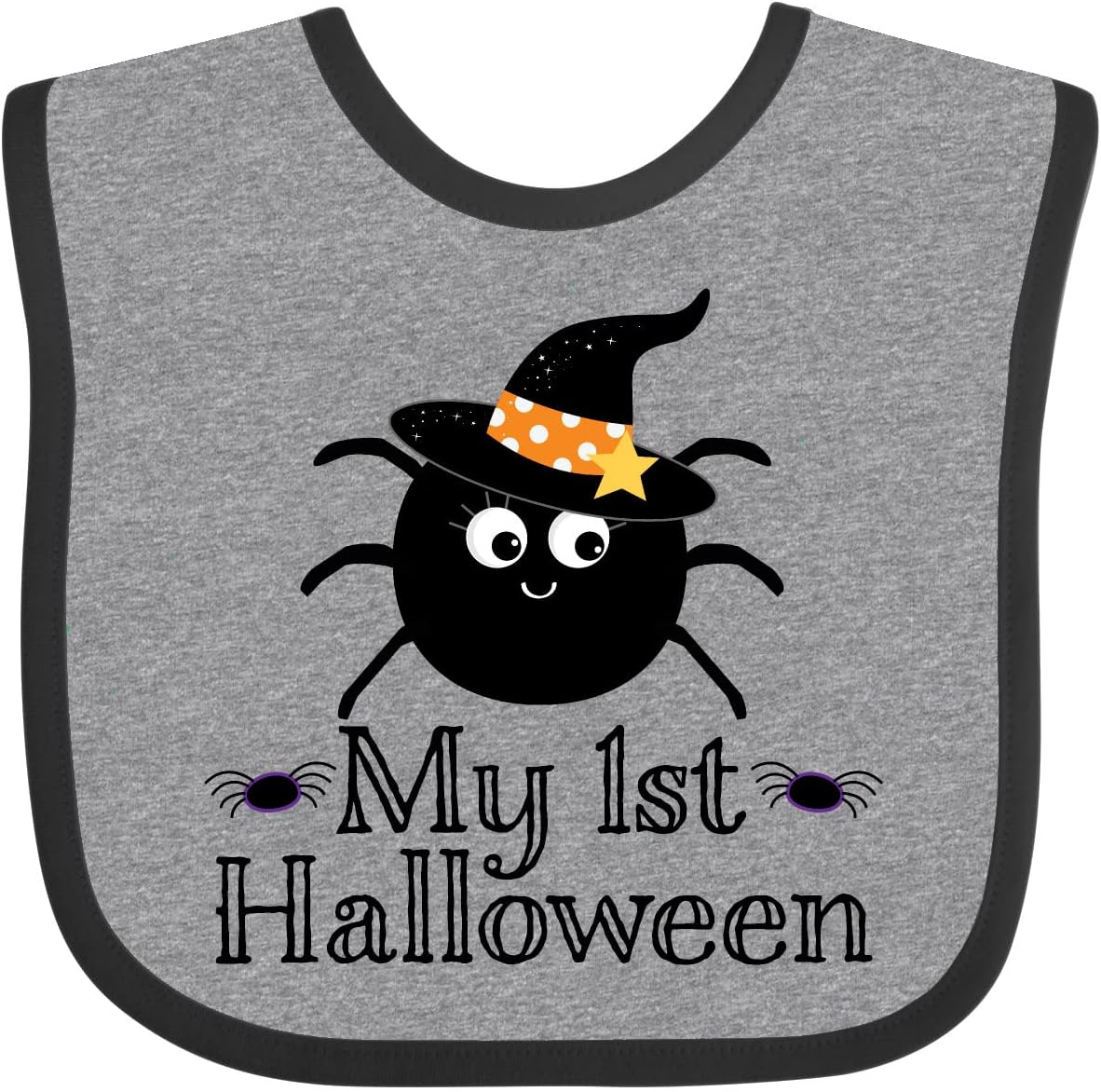 inktastic My 1st Halloween Witch Spider Baby Bib