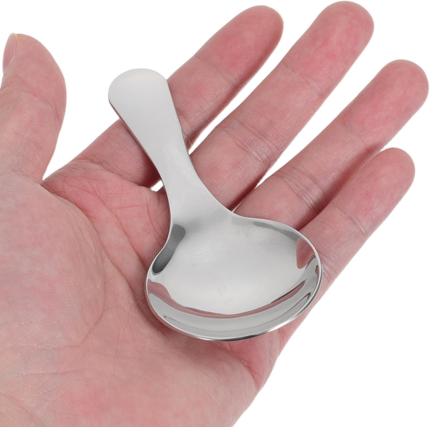 5pcs Short Handle Scoops: Espresso Spoon - Kitchen Spoon - Round Coffee Scoops for Measuring Ground Coffee Beans Tea Leaves Protein Powder