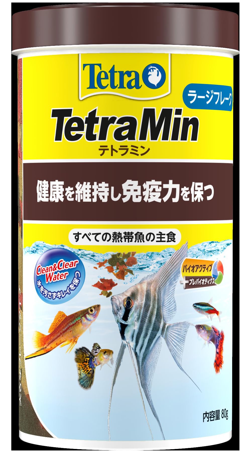 Amazon | テトラ (Tetra) テトラミン ラージフレーク 80g NEW 熱帯魚の