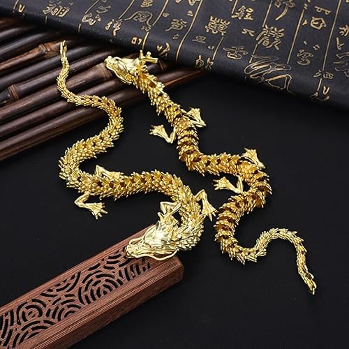 Estatua de dragón chino de Feng Shui de 13.8 pulgadas, escultura de Feng Shui, decoración de escritorio para el hogar, oficina, buena suerte, regalos