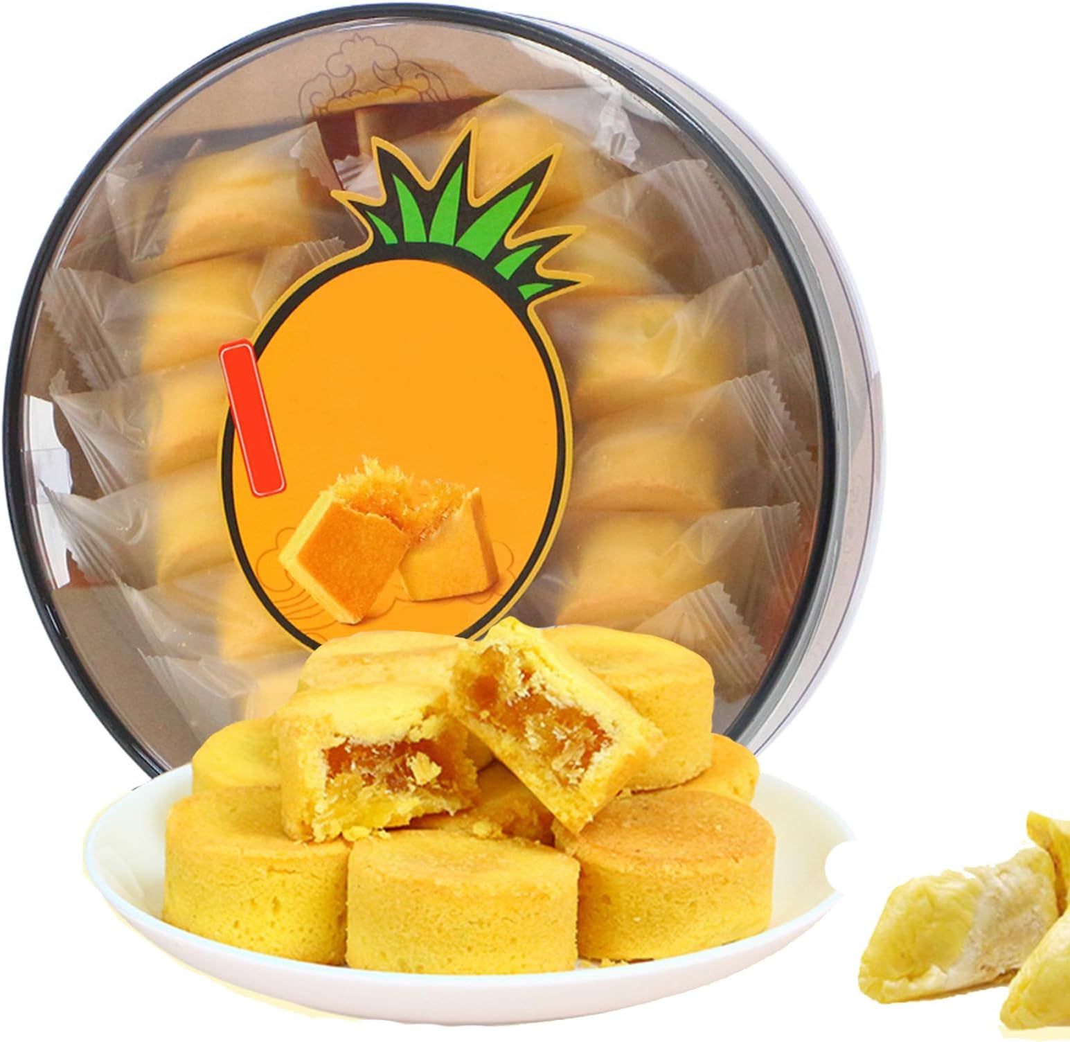 Pineapple cake7oz, pineapple pulp cake, Dim sum