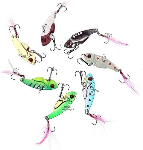 Miniatura 8 de WANBY Cuchara giratoria especial de color explosivo probado Swimbait vibratorio jigging agua dulce agua salada aparejos de pesca señuelos y cebos (7