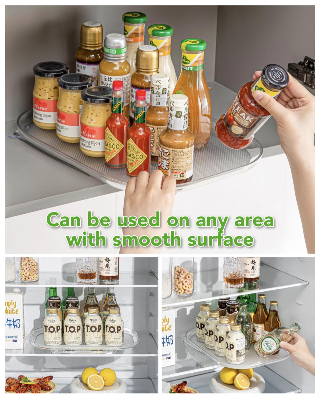 Family Gadgets Rectangle Lazy Susan, Excellent Quality, Fridge