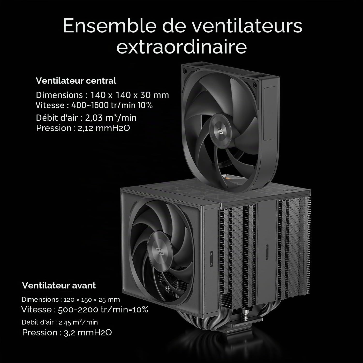 CPS PCCOOLER RZ820 Refroidisseur Double Tour 280W