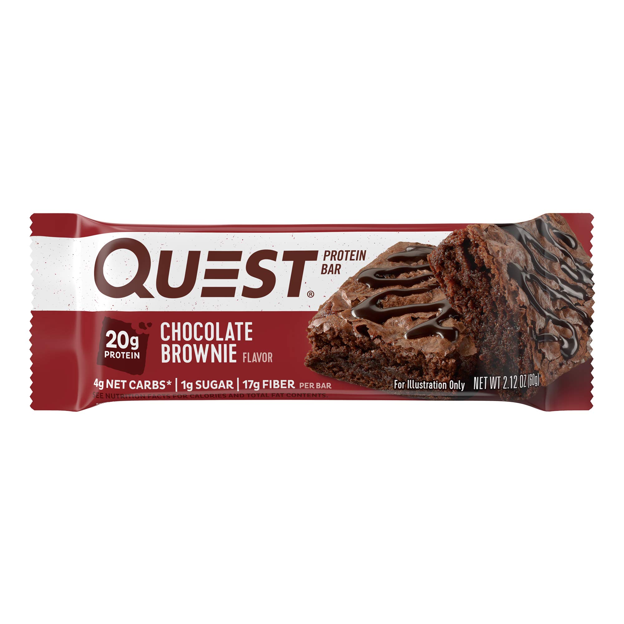 Quest Bar Chocolate Brownie Protein Bars - 12 Count