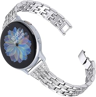 Joyozy Women Girls Stylish Bands Compatible with Galaxy Watch 6/5/4 40mm 44mm/Classic 42mm 46mm/Galaxy Watch Active 40mm/Active 2 40mm 44mm/Galaxy Watch 3 41mm/Galaxy Watch 42mm/Garmin Vivoactive 3/3 Music/Garmin Forerunner 245/645 Music etc.