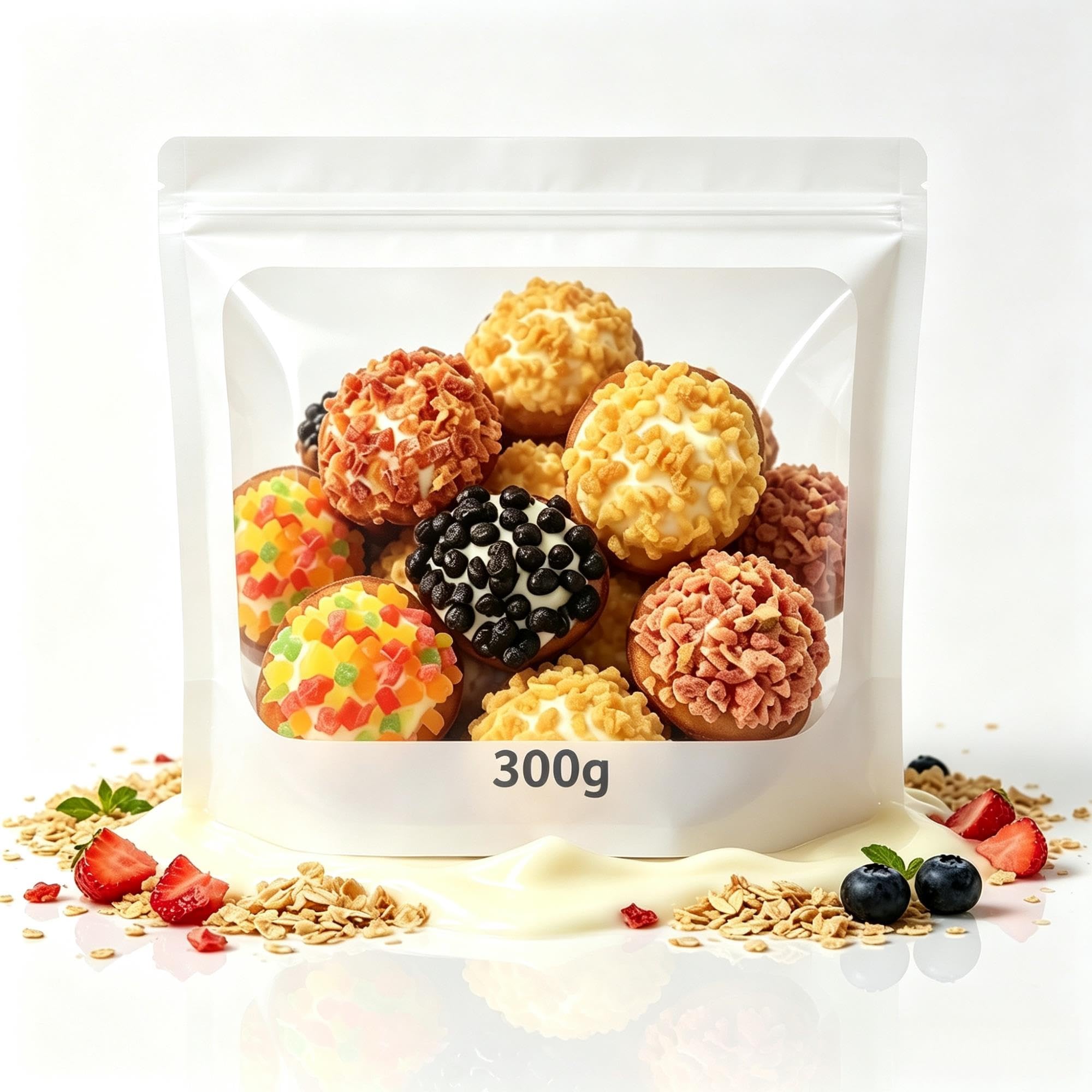 Wolkenartige verschiedene Käsehäppchen, 300g-Beutel, Guave-Mango