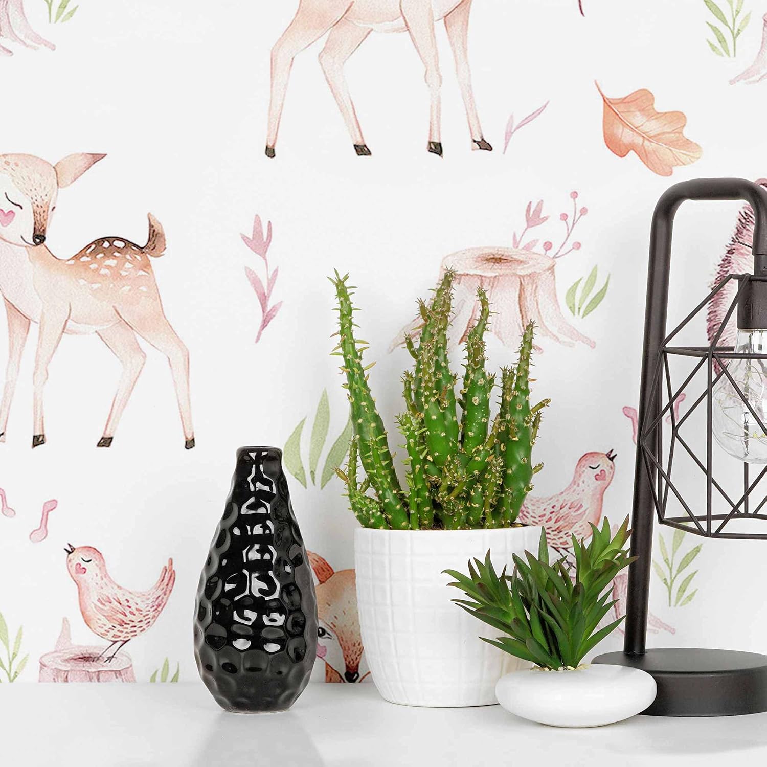 SpeedWallpaper Beige Animals Peel and Stick Removable Wallpaper 3397