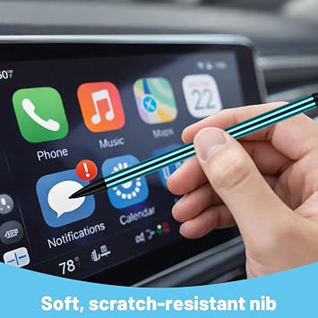4 Pcs Stylus Pens for Touch Screens,Touch Screen Pen with Dual Tips, Universal Pen for Tablet & Phone Pen, Capacitive Stylus for Ipad/Iphone/Samsung Galaxy (4 Colours)