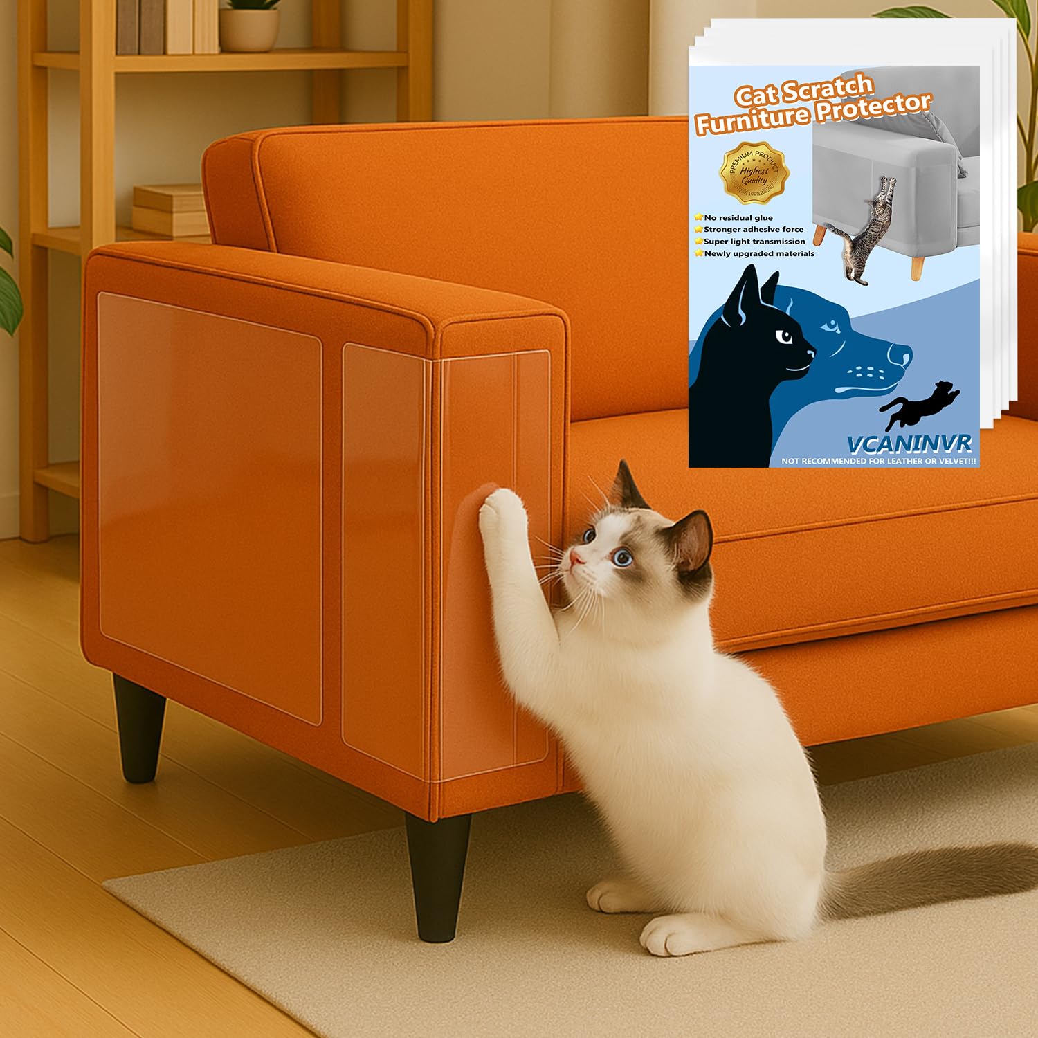 VCANIVR 12 Pack Cat Scratch Furniture Protector
