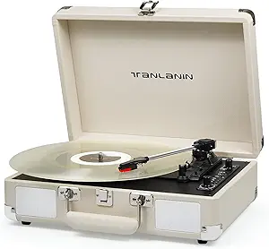 TANLANIN Vinyl Record Player Vintage Portable  Turntable