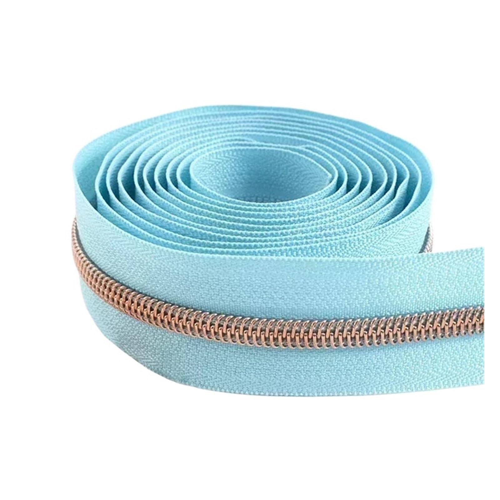 1 szt. 20 M 5# Nylon | 1 szt. 20 M 5 # nylonowa taśma zamka błyskawicznego(KY377-M807-Rosegold)