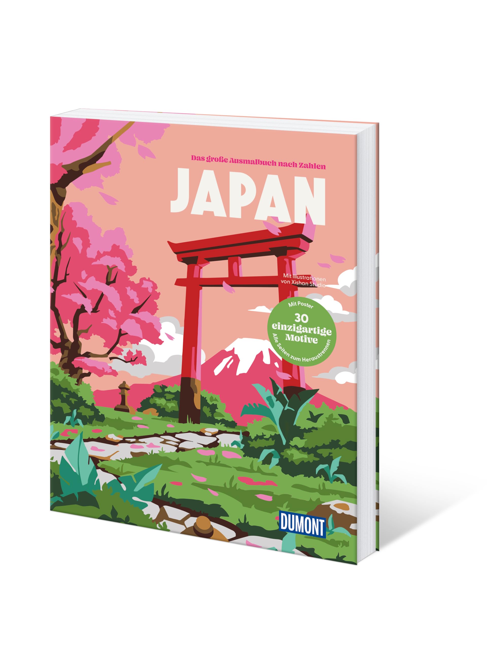 Japan - Das große Ausmalbuch nach Zahlen (DUMONT Geschenkbuch)