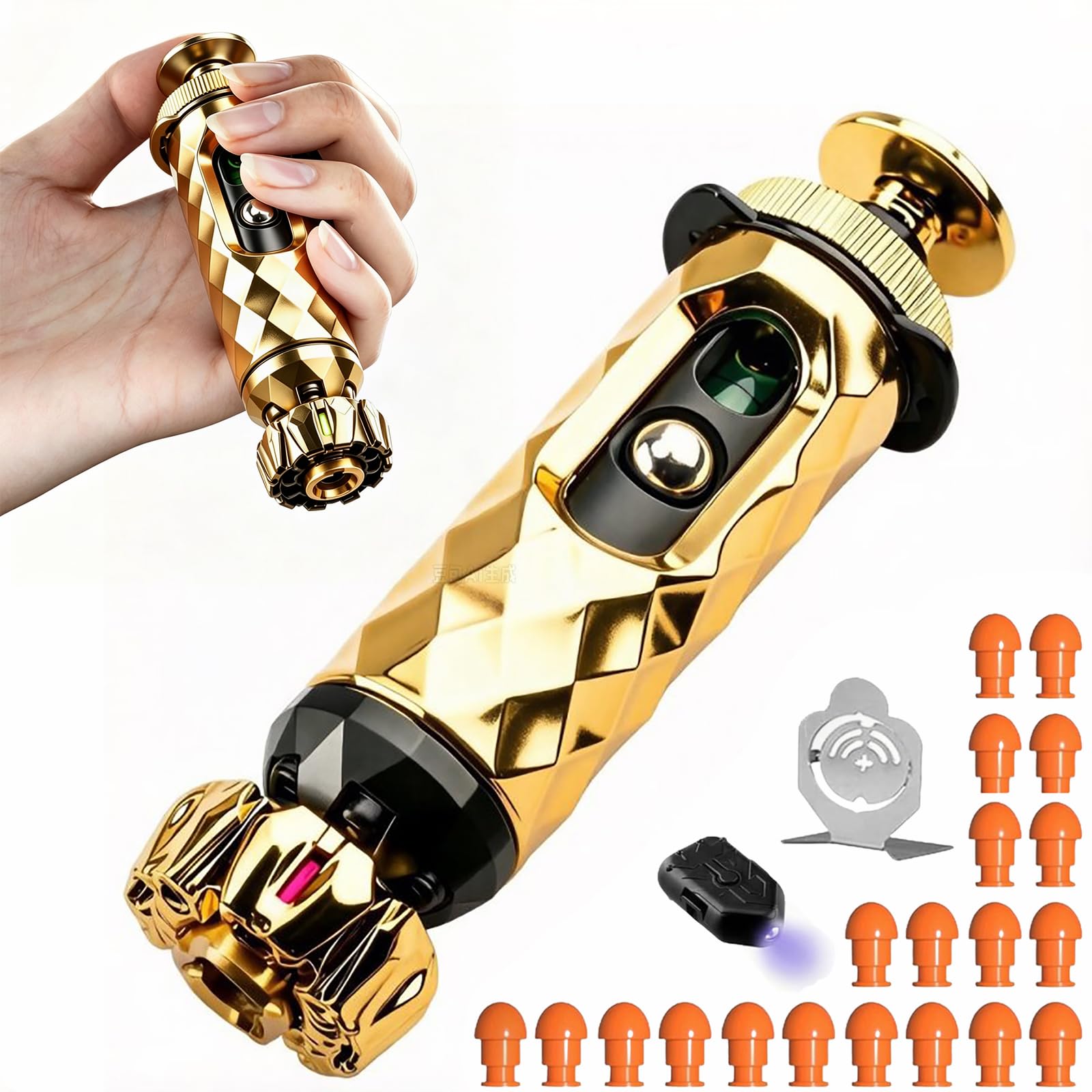 Metal Pistola de Juguete EDC,4,9IN aleación Juguete Anti estrés，Gold