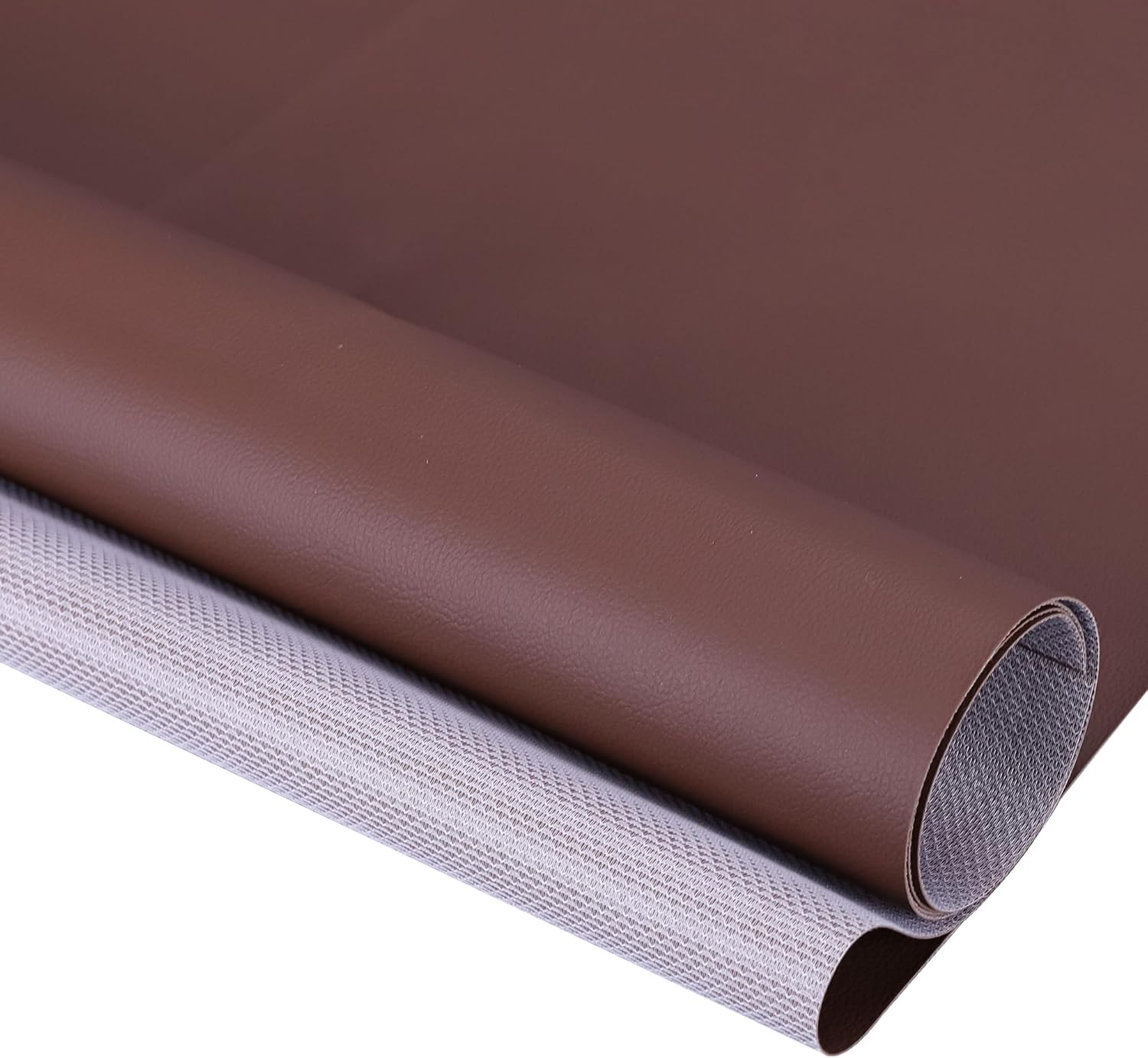 Faux Leather, Marine Vinyl PVC Leather for DIY Upholstery, Sofa Car Boat Seat Repair, Waterproof & Easy to Clean, Dark Brown(3 Yd 55x108 Inch)