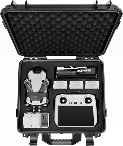Lekufee Funda de transporte resistente al agua compatible con DJI Mini 4 Pro DroneDJI Mini 4Mini 3 ProMini 3 Drone y DJI RC 2DJI RCRC N2RC N1