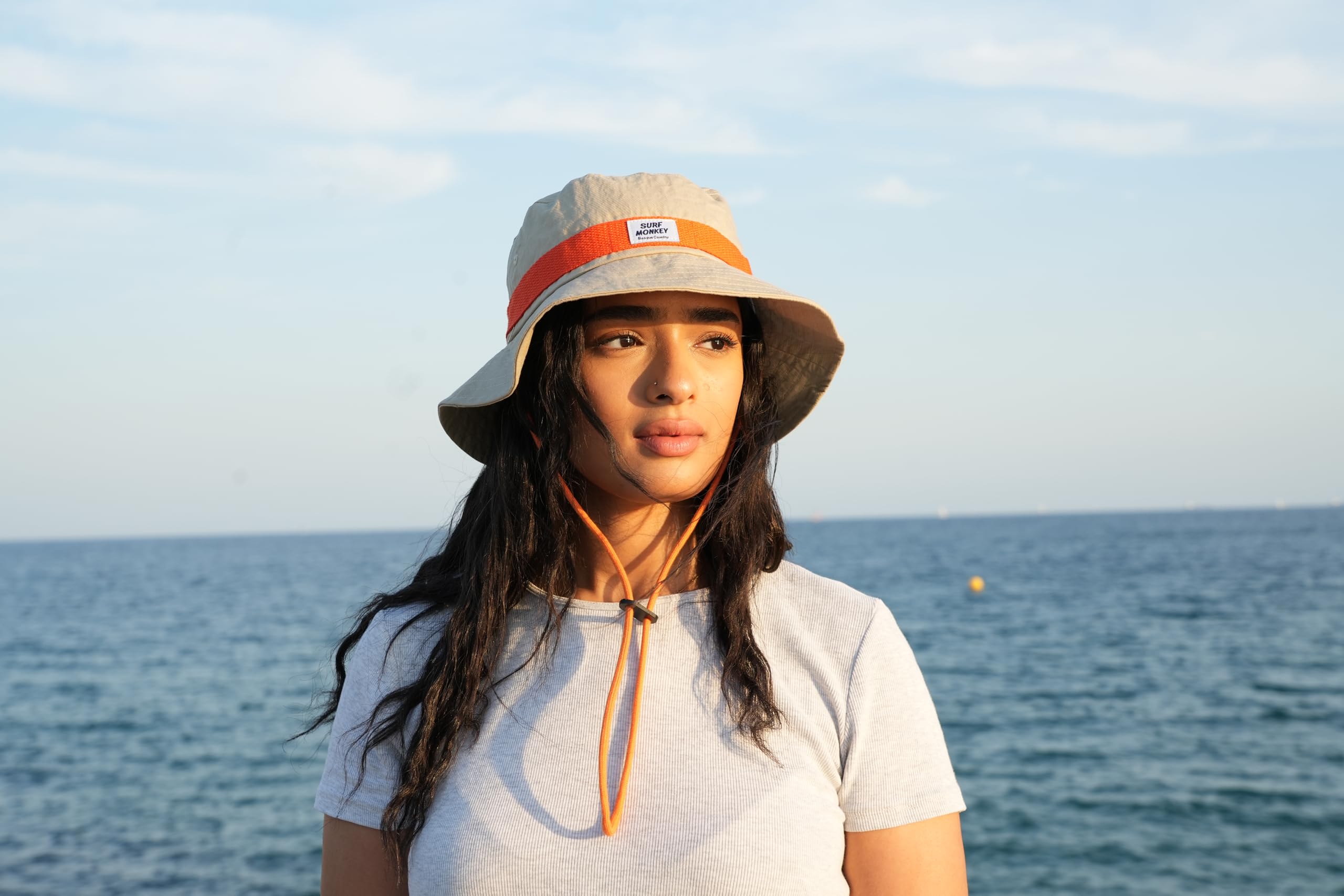 Surf Monkey Boonie Hat Czapka rybacka ze sznurkiem Męska/Damskie - Bawełna