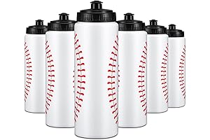 12 Pack Baseball Sports Water Bottle - Reusable 20oz Squeeze Bottles