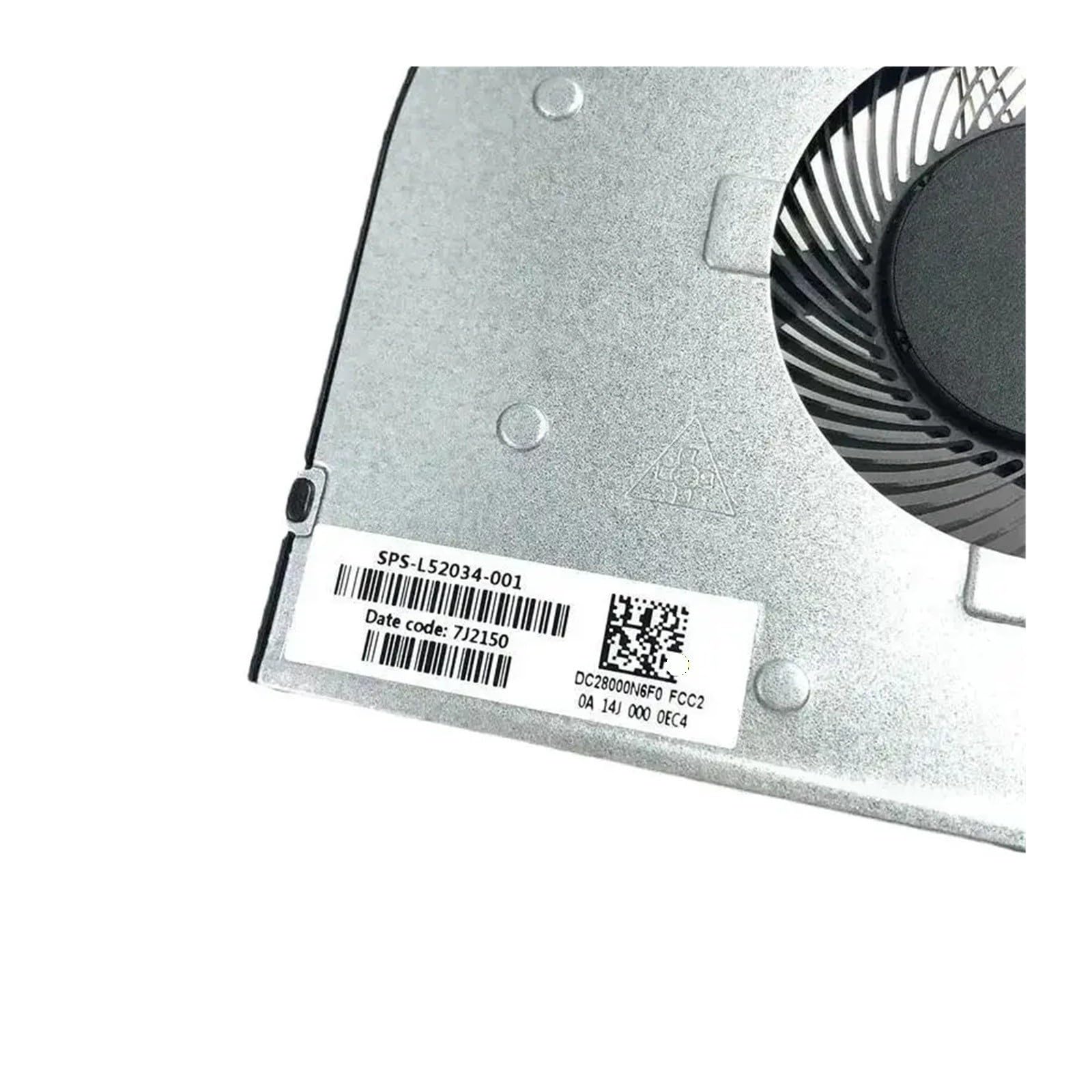 Ventola CPU Portatile, Compatibile con HP, 15-du 15-DW 15s-du 15s-du0002tx-dy-gw 250 G8 TPN-C139 Dispositivo di Raffreddamento L52034-001,Ventola del dissipatore di Calore