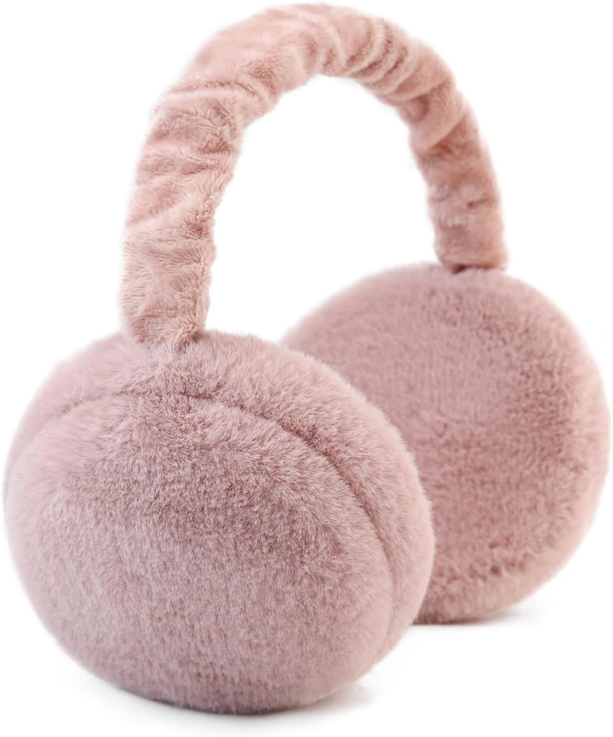 Earmuffs Women Winter Black Ear Covers Foldable Fluffy White Ear Warmers Girls Cute Ear Muff Headbands Big