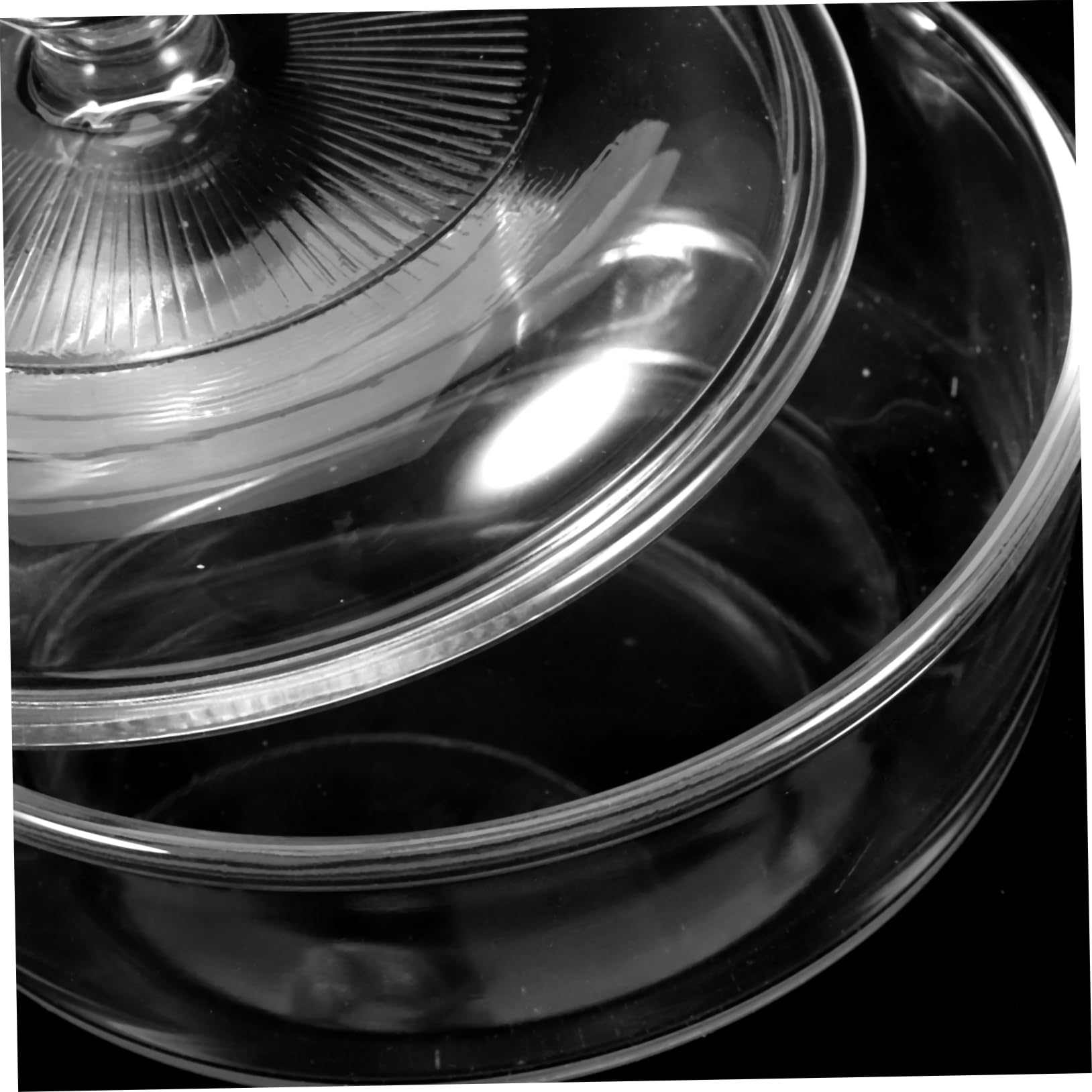COLLBATH Glassschüssel mit Deckel Ofenfest Salatschüssel aus Glas für Servieren und Aufbewahrung Große Schüssel für Küche und Partys