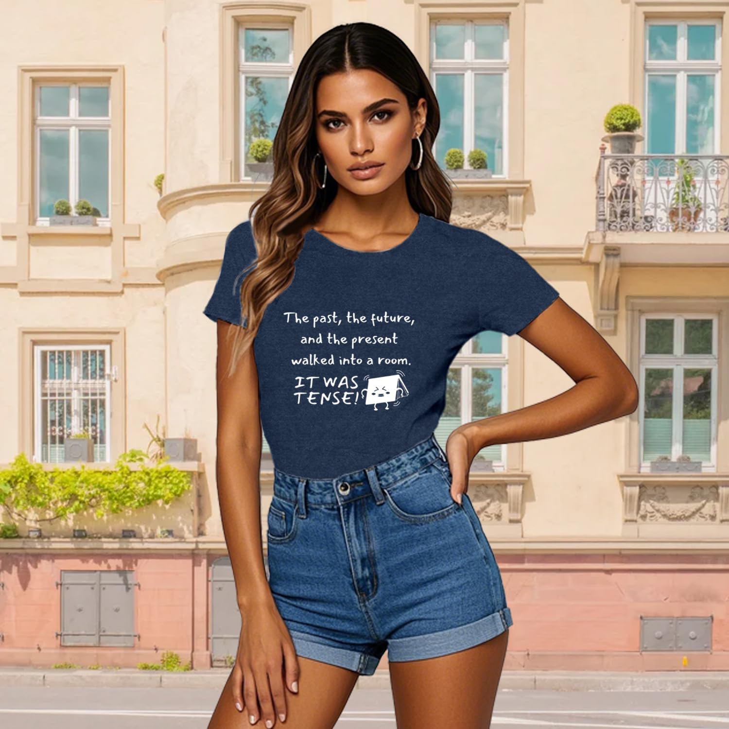 Teacher Shirts for Women English Teachers are Lit T-Shirt Teaching Life Appreciation Short Sleeves - Image 2