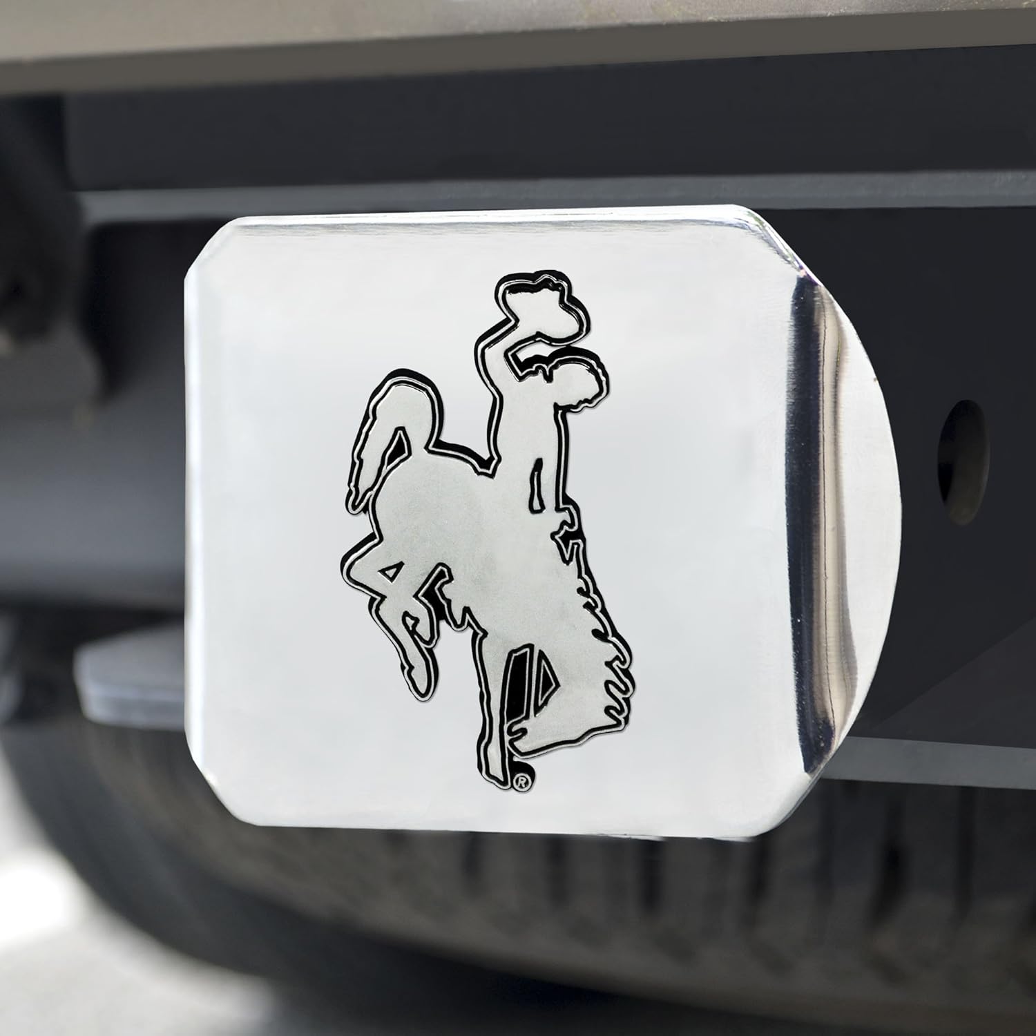 FANMATS NCAA Unisex-Adult Hitch Cover - Chrome