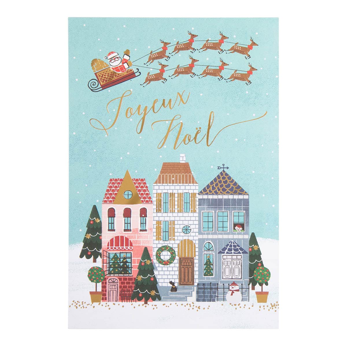 DRAEGER PARIS 1886 - Carte De Vœux Joyeux Noël Réveillon - Designs Variés Sapin Couronne Flocons - Finitions Or Et Argent à Chaud - 12x17 Cm - Papier