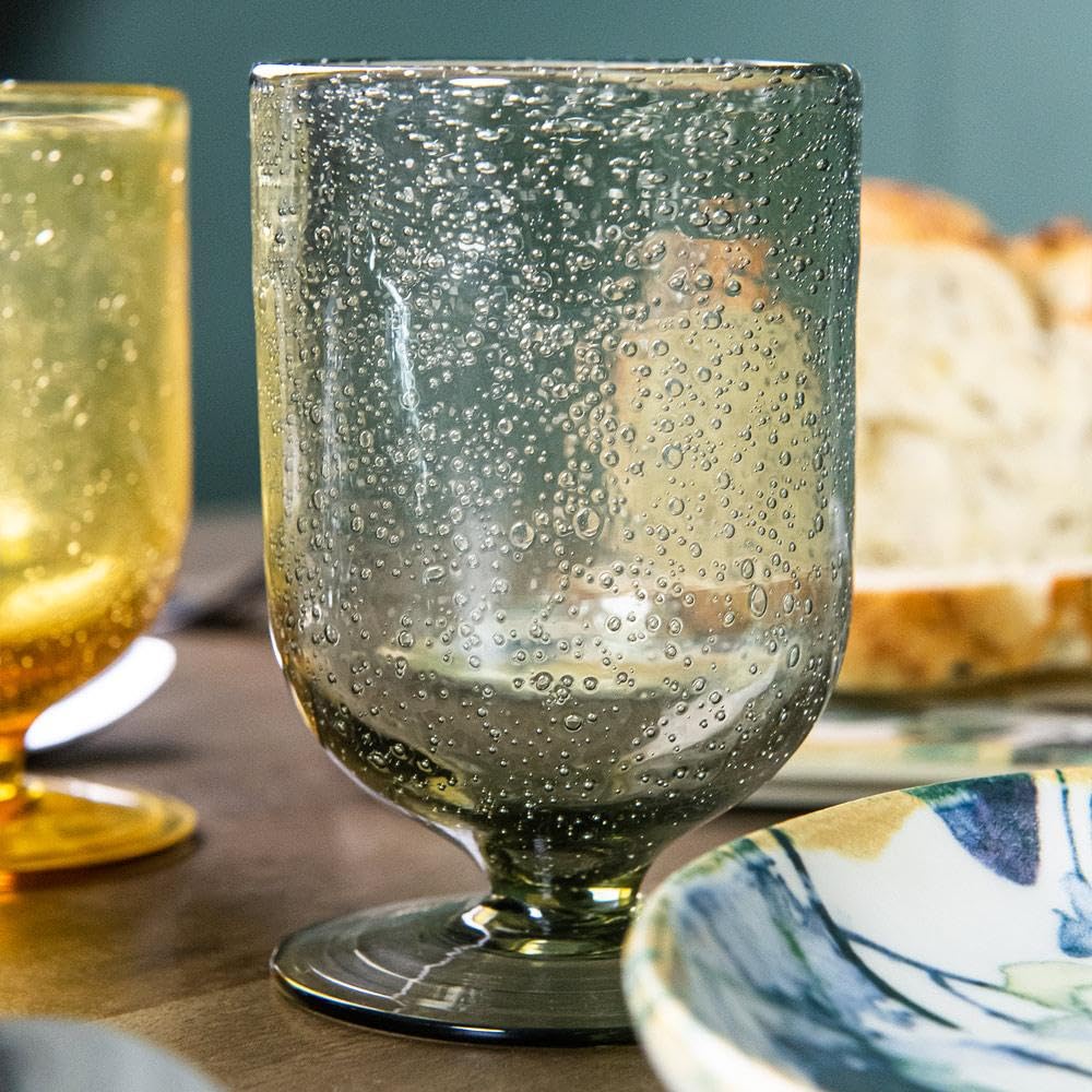 Table Passion - Copas Vaso de pie gordos de 25 cl gris (lote de 6)