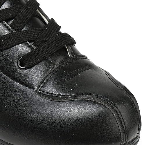 Miniatura 5 de Patines de ruedas de doble fila para unisex, patines de piel sintética, patines de cuatro ruedas, patines brillantes