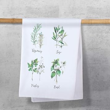 Hanna Roberts Herb Plant Kitchen Towel