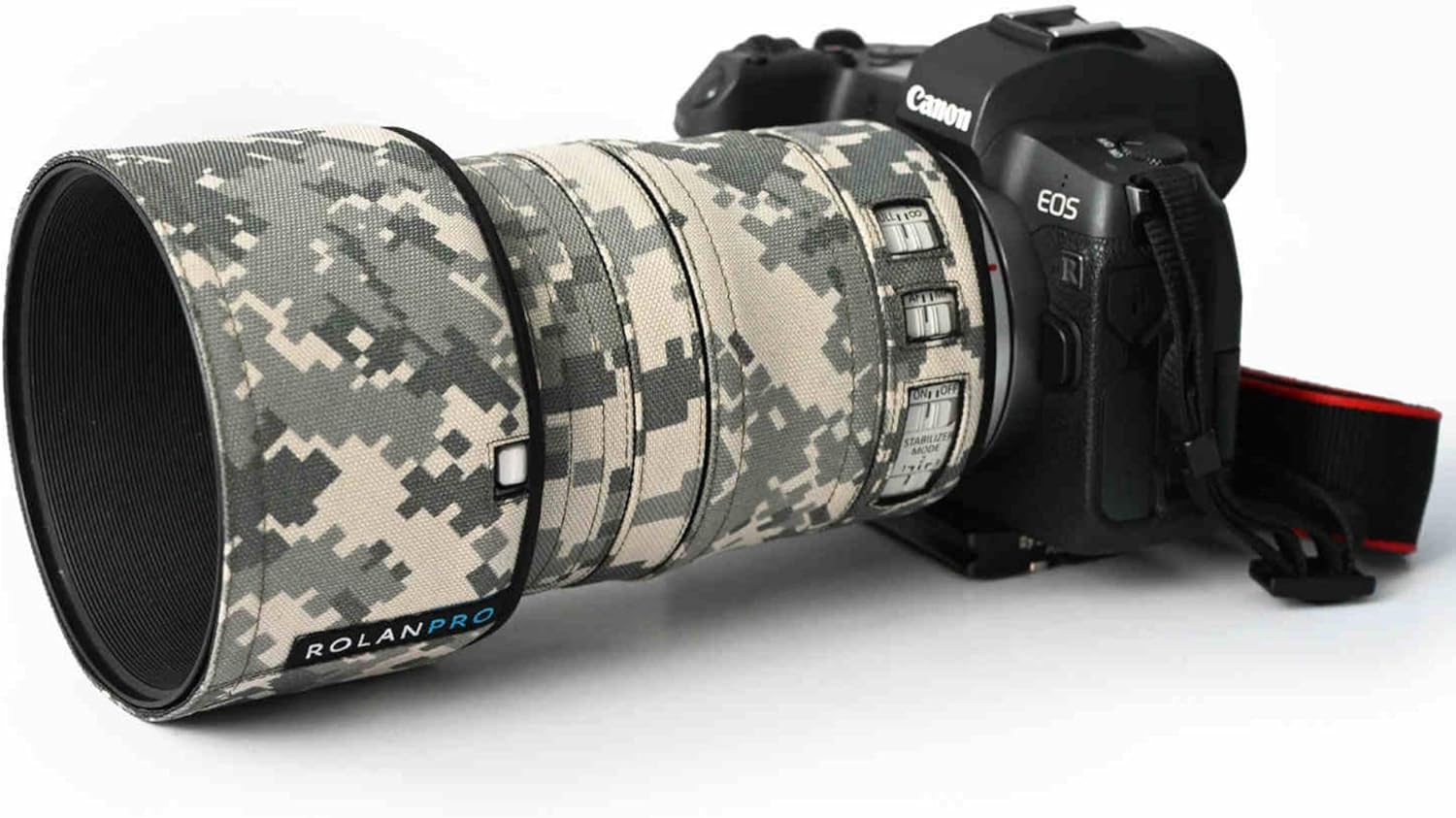 Rolanpro Waterproof Lens Camouflage Cover for Canon RF 70-200mm F4 L Rain Cover Telephoto Lens Protective Sleeve Case Clothing#UCP