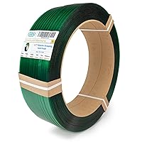 Vista 12 de IDL Packaging Bobina de flejado de poliéster (PET) Mini de 1/2" x 0.028" x 200', resistencia a la rotura de 760 lbs, negro - Resistencia a rayos UV