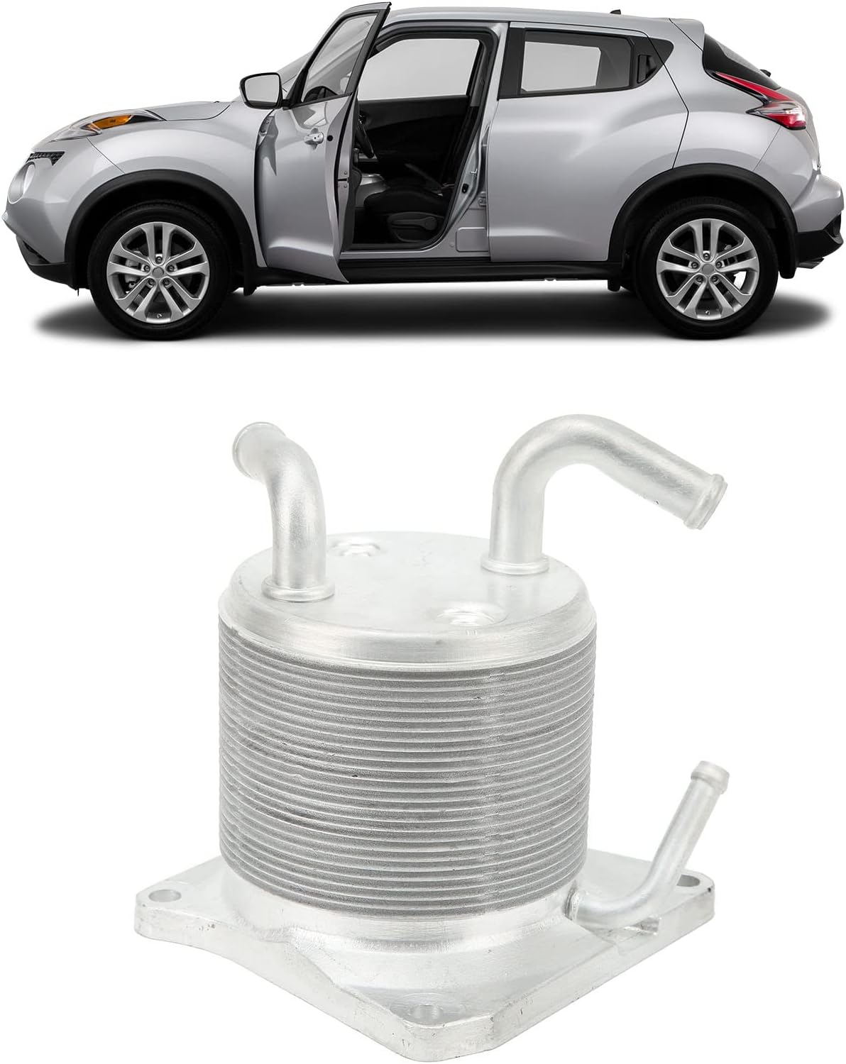 Upgraded CVT Transmission Oil Cooler,CVT Transmission Oil Cooler,Engine CVT Transmission Oil Cooler for Sentra, Juke - OE Replacement