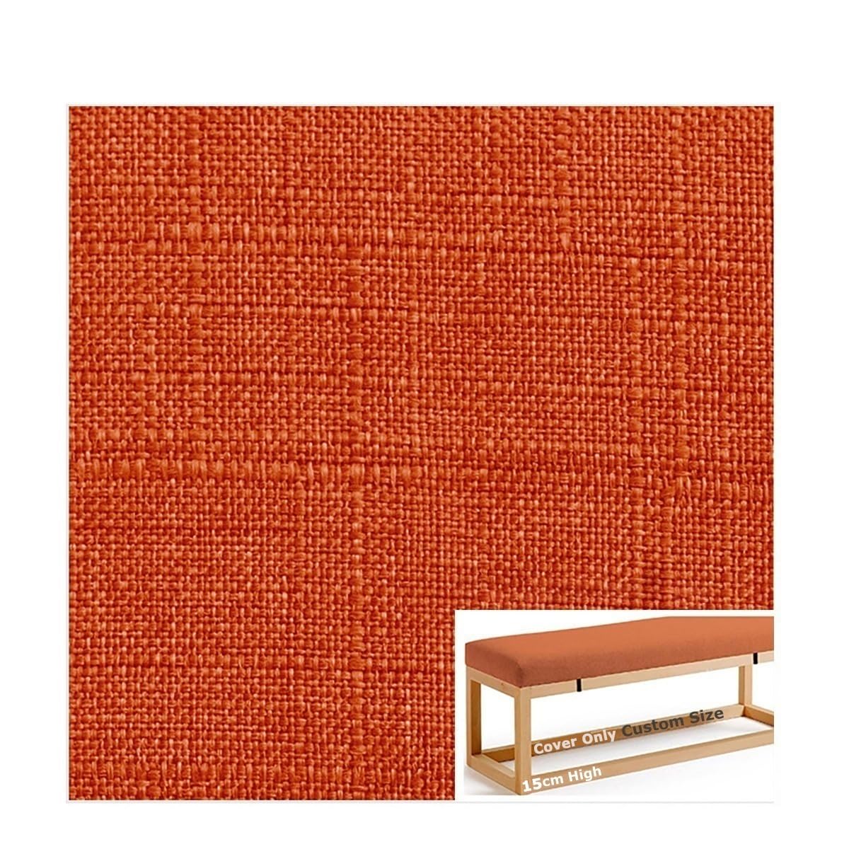 Housses pour coussin de rechange grand format en lin meuble sur mesure 155x55cm