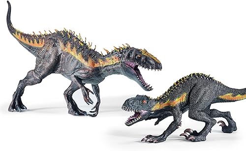Miniatura 7 de JR PARK Juguete grande y realista Tyrannosaurus Rex, dinosaurio T-REX de 15.7 pulgadas con mandíbula móvil o niños y niñas, rojo, a partir de 3 años