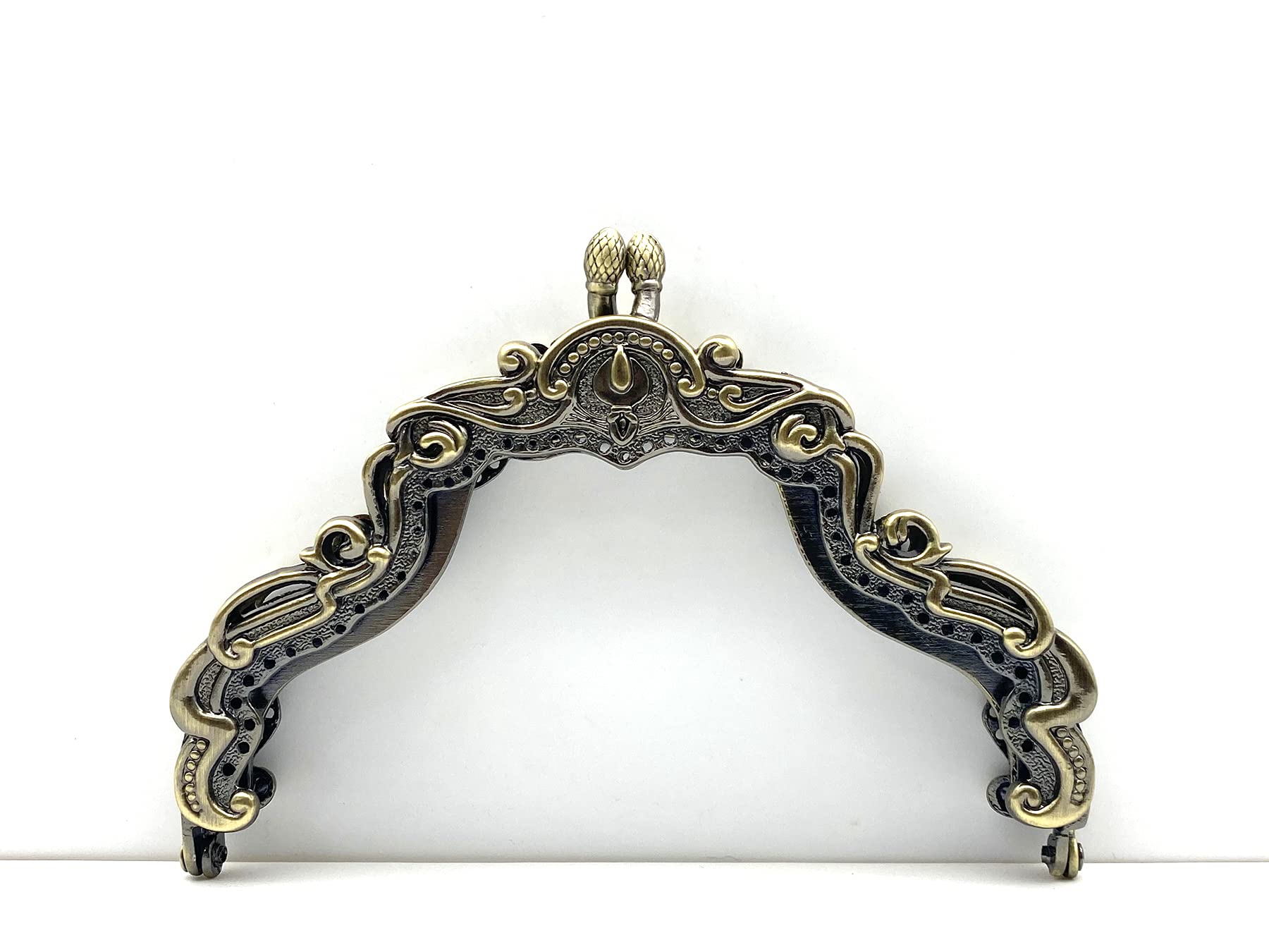 Cadre de sac à main vintage en alliage de zinc D53 12,5cm pour création DIY
