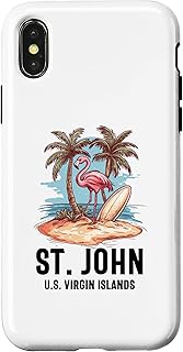 iPhone X/XS セントジョンU.S.V.I. USバージン島のお土産休暇リマインダー。 スマホケース