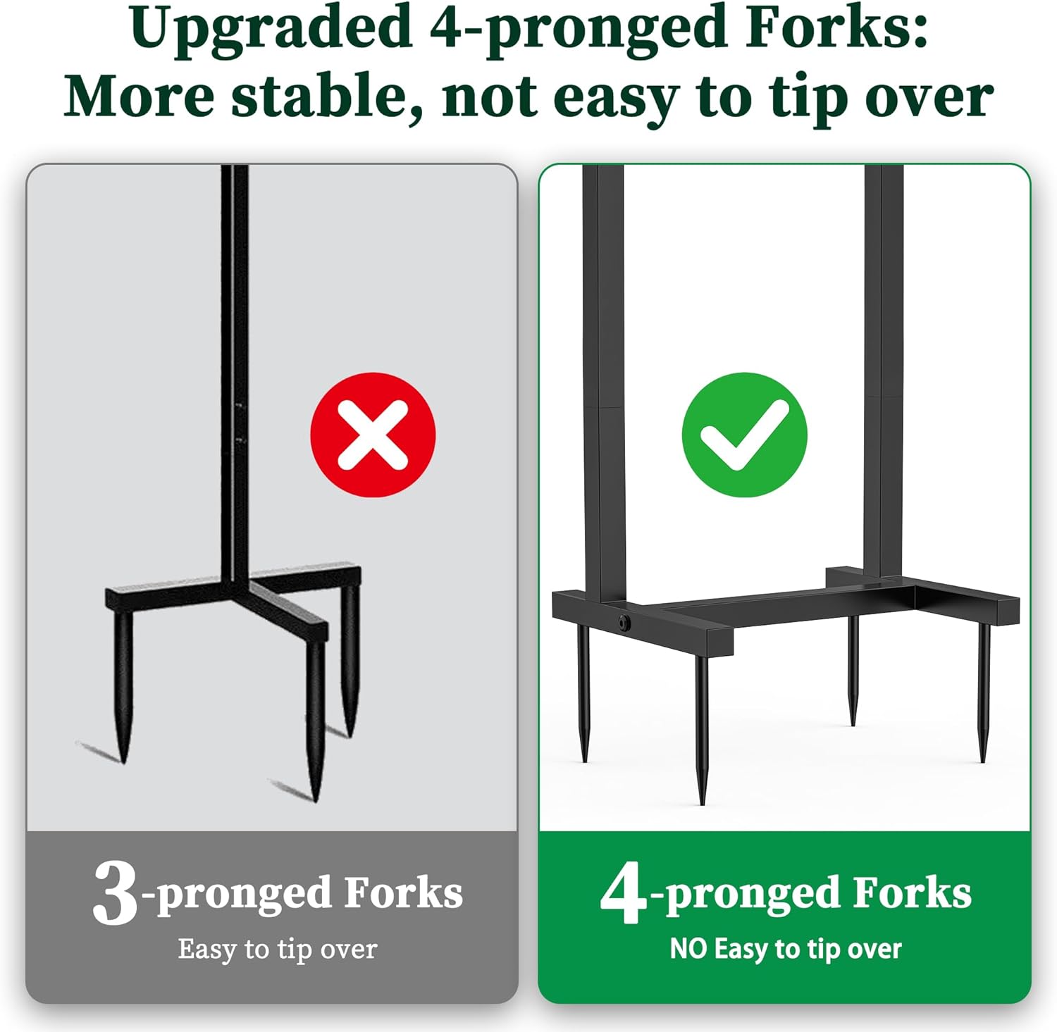 Garden Hose Holder - Upgraded Water Hose Holder Holds 150FT Hose, Heavy Duty Metal Hose Stand, Detachable Hose Storage Rack for Lawn & Yard