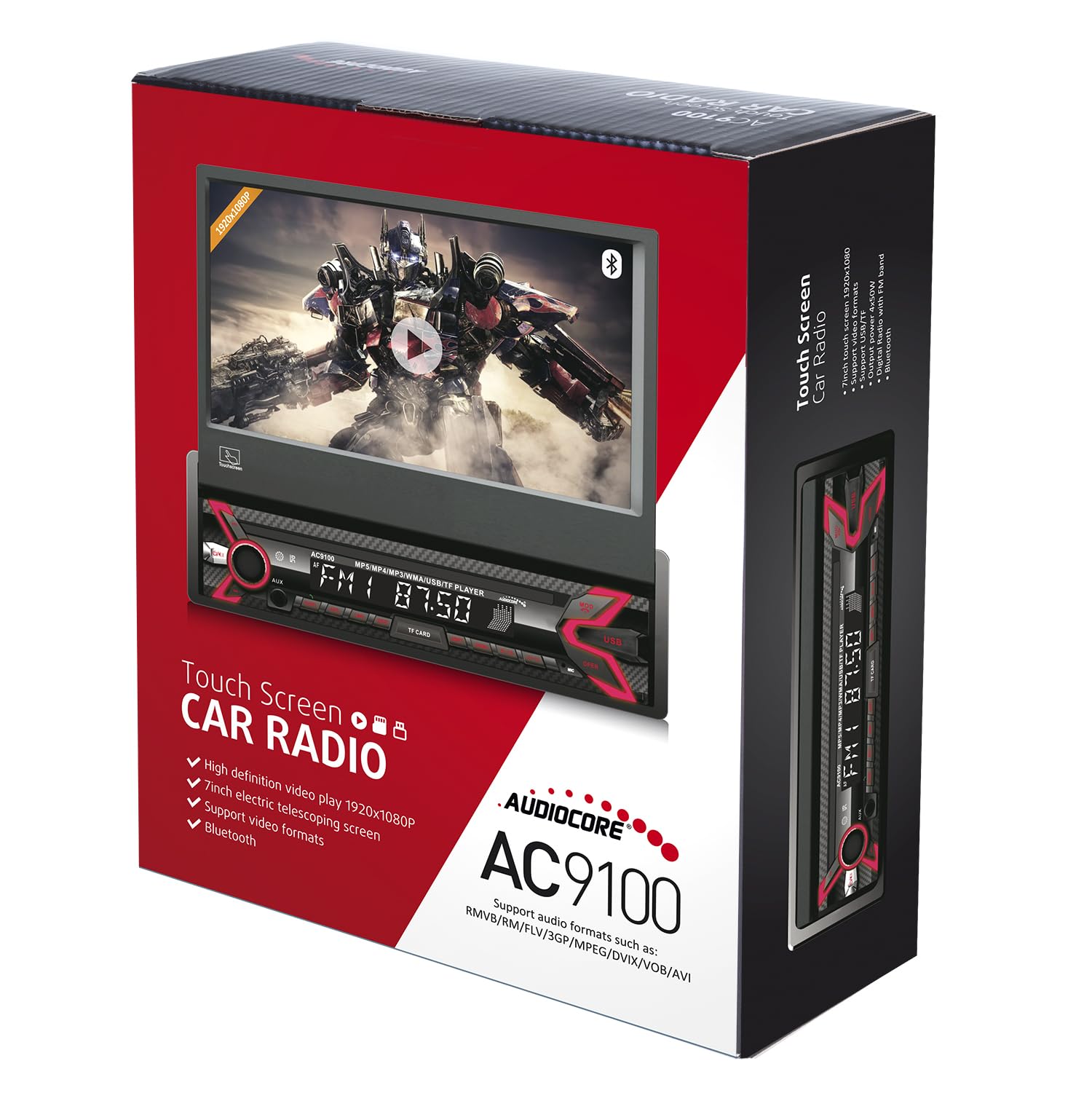 Audiocore AC9100 Autoradio Panello Touchpad