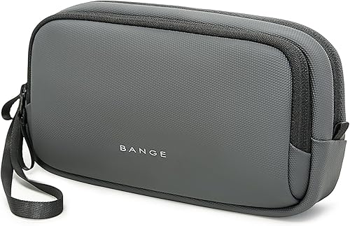 Miniatura 7 de BANGE Estuche organizador de viaje, organizador de bolsa de viaje electrónica resistente al agua para cable, mochilas fáciles de almacenar (negro)